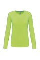 Dames T-shirt lange mouw Kariban K383 LIME